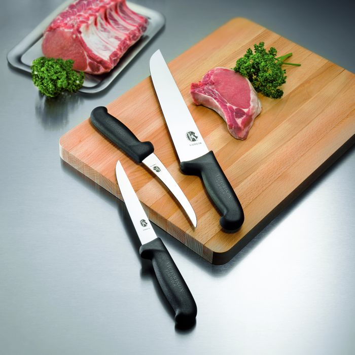Victorinox Fibrox 20cm Slaughter Knife Curved Narrow Blade 5720320 KitchenKnives