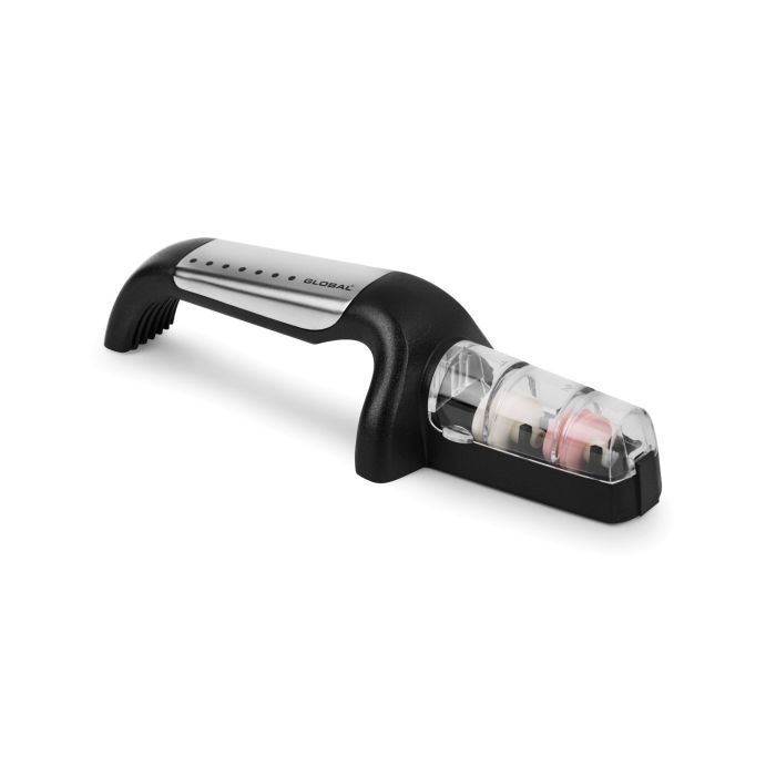 Global Ceramic Water Sharpener - Black and Silver (GS-440/SS) 