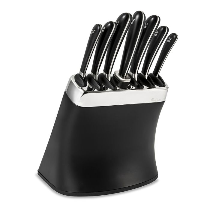 Black knife shop block set