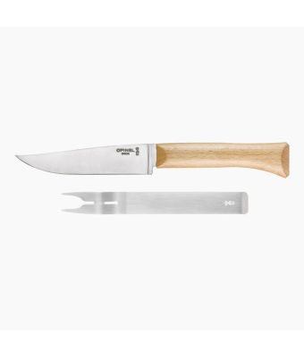 Opinel Cheese Knife & Fork Set