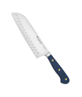 Wüsthof Classic Colour Santoku with Hollow Edge Knife 17cm Wild Blueberry (1061731817)
