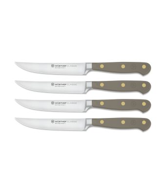 Wusthof Classic Colour 4-piece Steak Knife Set Velvet Oyster (WT1061760401)