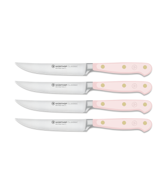 Wusthof Classic Colour 4-piece Steak Knife Set Pink Himalayan Salt (WT1061760404)