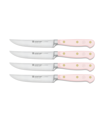 Wüsthof Classic Colour 4-piece Steak Knife Set Pink Himalayan Salt (WT1061760404)