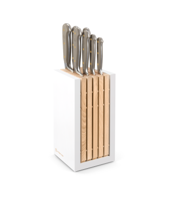 Wusthof Classic Colour 8-piece Designer Knife Block Set Velvet Oyster (WT1091770711)