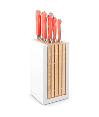 Wüsthof Classic Colour 8-piece Designer Knife Block Set Coral Peach (WT1091770713)