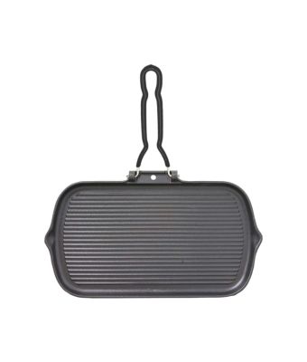 Invicta 37cm Rectangular Smooth Grill Pan Black (11827001)