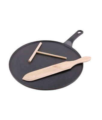 Chasseur 30cm Crepe Pan with Tools Matt Black (11829001)