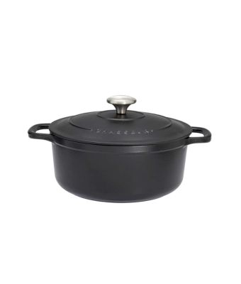 Chasseur 24cm Round Casserole Matt Black (11832401)