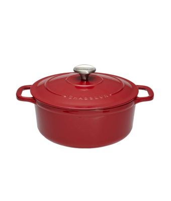 Chasseur 26cm Round Casserole Chilli Red (11832658)