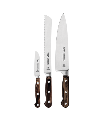 Tramontina Dishwasher-safe Wooden Handle 3 Piece Knife Set (21599904)