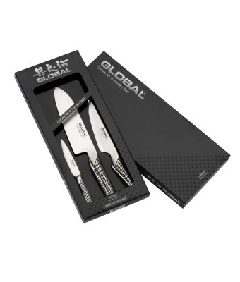Global G46338 - 3 Piece Kitchen Knife Set (G-46338)