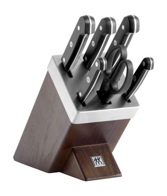 Zwilling Gourmet 7 Piece Brown Knife Block Set With Kis Technology (36133-000-0)