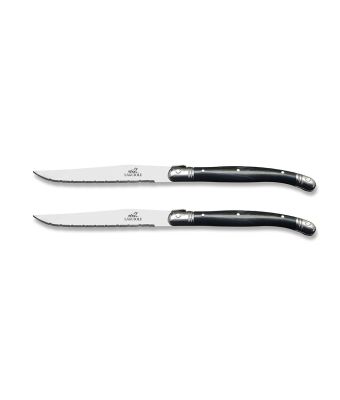 Laguiole Grey Steak Knife 11.5cm, 2 Piece Set