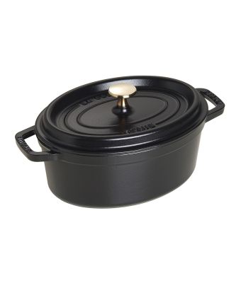 Staub Cast Iron Cocotte Oval 23cm Black (40500-231-0)