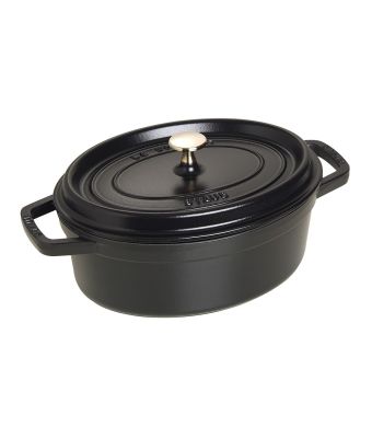 Staub Cast Iron Cocotte Oval 27cm Black (40500-271-0)