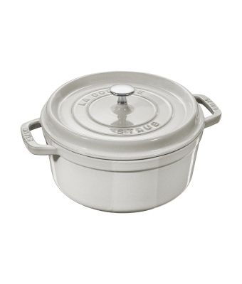 Staub Cast Iron Cocotte 28cm White Truffle (40501-414-0)