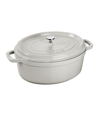 Staub Cast Iron Cocotte Oval 29cm White Truffle (40501-415-0)