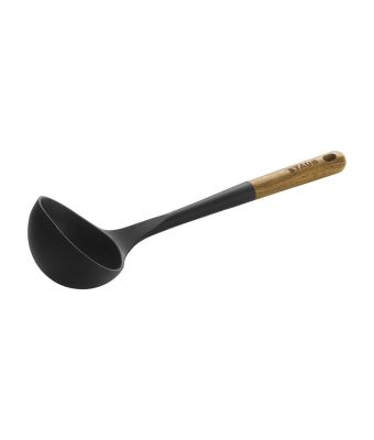 Staub Black Silicon Soup Ladle 31cm (40503-104-0)