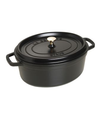 Staub Cast Iron Cocotte Oval 31cm Black (40509-319-0)