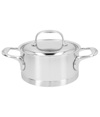 Demeyere Atlantis 7 16cm 18/10 Stainless Steel Stew Pot With Lid (40850-137-0)