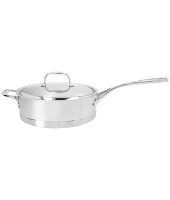 Demeyere Atlantis 7 24cm 18/10 Stainless Steel Saute Pan With Lid (40850-342-0)