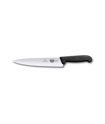 Victorinox Fibrox 19cm Chefs Knife Serrated Edge (5203319)