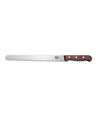 Victorinox Wood 30cm Slicing Knife with Rounded Tip & Serrated Edge (5423030)