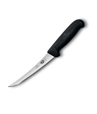Victorinox Fibrox 15cm Boning Knife Curved Edge Narrow Blade (5640315)