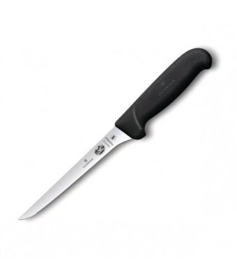 Victorinox Fibrox 15cm Boning Knife Curved Edge Narrow Flexible Blade (5641315)