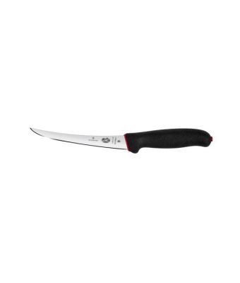 Victorinox Fibrox 12cm Dual Grip Boning Knife Curved Narrow Flexi Blade (5661312D)