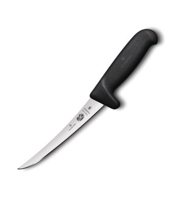 Victorinox Fibrox 15cm Boning Knife Narrow Curved Flexible Blade (5661315)