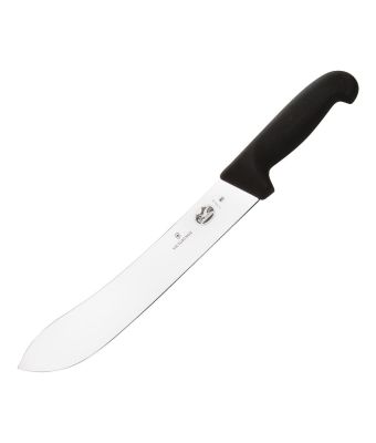 Victorinox Fibrox 25cm Butchers Steak Knife Wide Tip (5740325)