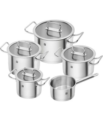 Zwilling Pro 5 Piece 18/10 Stainless Steel Pot Set (65120-005-0)