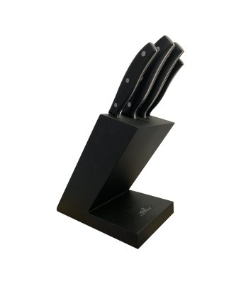 Lion Sabatier® 4 Piece Knife Block (9cm Paring, 13cm Serrated Utility, 20cm Carving, 20cm Cooks) 