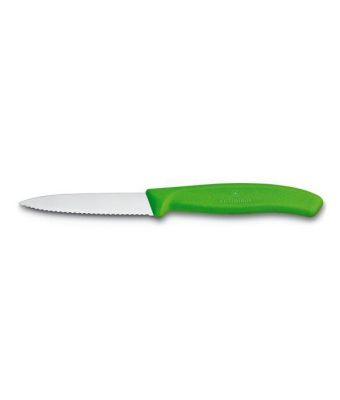 Victorinox Swiss Classic 8cm Paring Knife Point Serrated Green (67636L114)