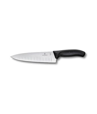 Victorinox Swiss Classic 20cm Carving Knife Fluted Blade Black (6808320B)