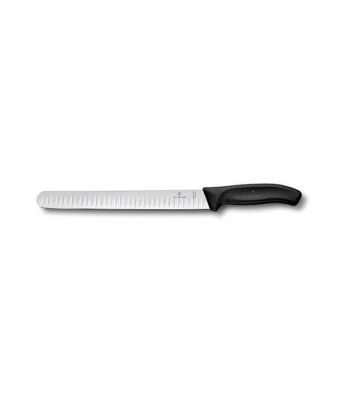 Victorinox Swiss Classic 25cm Slicing Knife Fluted Round Black (6822325B)