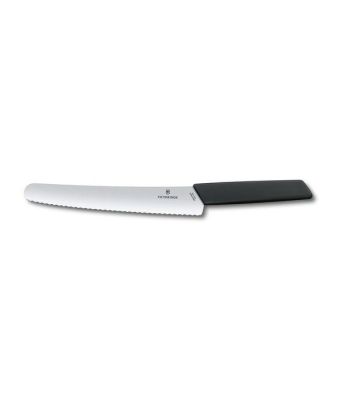 Victorinox Swiss Modern 22cm Bread & Pastry Knife Black (6907322WB)