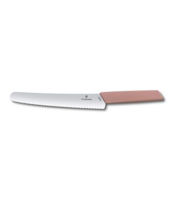 Victorinox Swiss Modern Colour 22cm Bread & Pastry Knife - Apricot (6907622W5B)