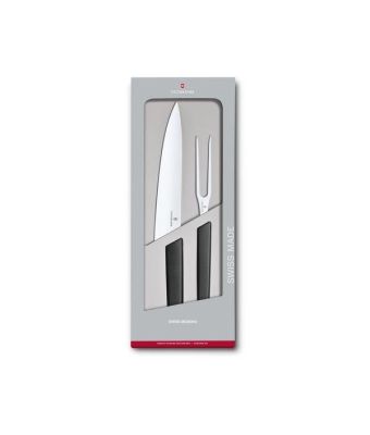 Victorinox Swiss Modern 2 Piece Carving Set Black (6909321G)