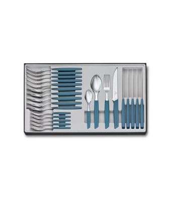 Victorinox Swiss Modern 24 Piece Cutlery Set Cornflower (6909612W224)