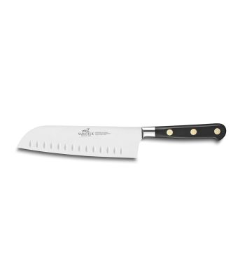 Lion Sabatier® Ideal Brass Rivets 18cm Santoku Knife With Granton Edge