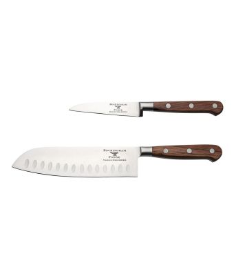Rockingham Forge Pro Wood Series 2 Piece Set (9cm Paring Knife & 18cm Santoku Knife)