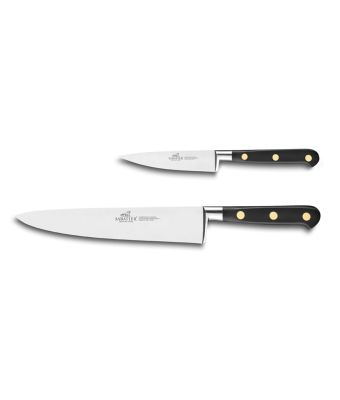 Sabatier® Ideal Brass Rivets 2 Piece Knife Set (10cm Paring Knife and Cooks Knife 20cm)
