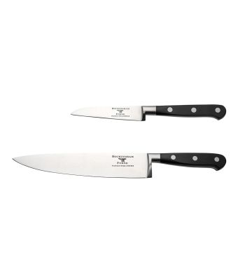 Rockingham Forge Pro Black Series 2 Piece Sets (9cm Paring Knife & 20cm Chefs Knife)