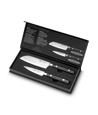 Sabatier® Leonys 2 Piece Set (9cm Paring, 12cm Mini Santoku)