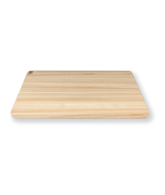 Hinoki Cutting Board With Metal Tray