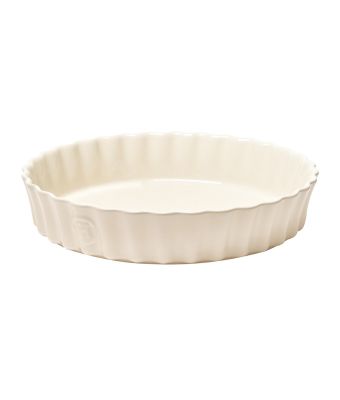 Emile Henry 28cm Flan & Tart Dish - Clay Cream (EH026028)