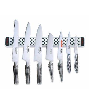 Global Knives 7 Piece Knife Set with Magnetic Wall Rack G2395113638/M40